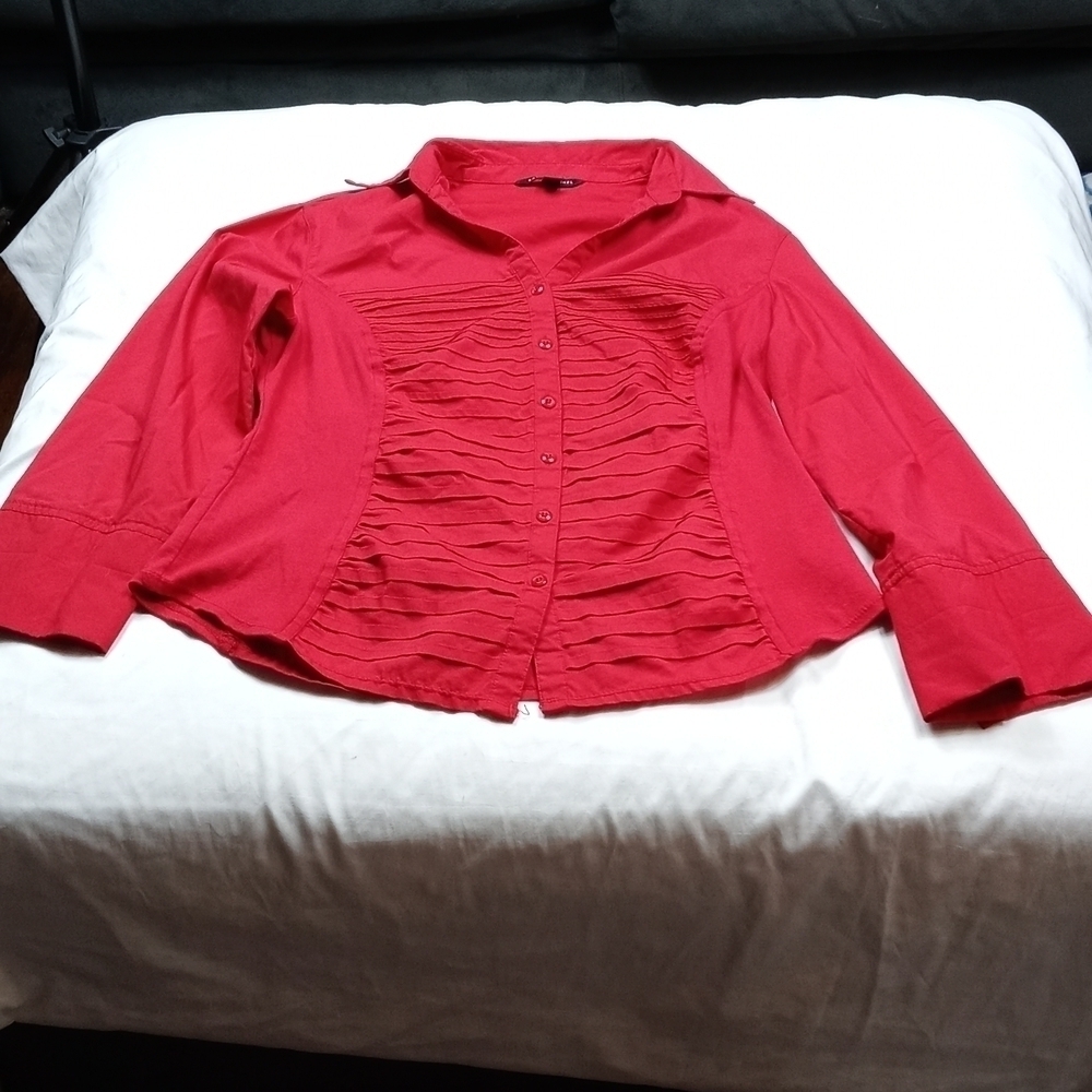 Zac & Rachel XL womens button down long sleeved blouse